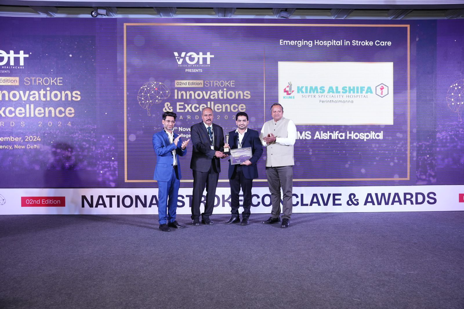 Our stroke and interventional neurology Head of the department Dr.Githin Benoy George is selected as the Best stroke care provider of south India